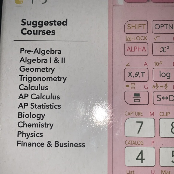 Pink Casio fx-9750Glll-PK Graphing Calculator - Picture 4 of 5